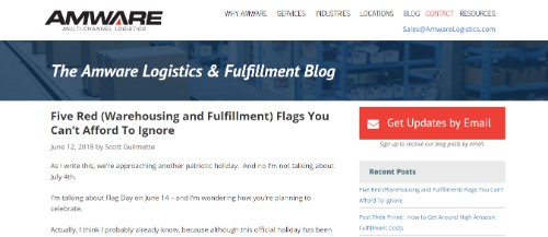 The Amware Logistics and Fulfillment Blog