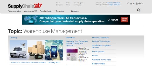 Supply Chain 24/7's Warehouse Management Blog