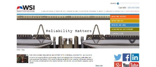 WSI Supply Chain Solutions' Reliability Matters Blog