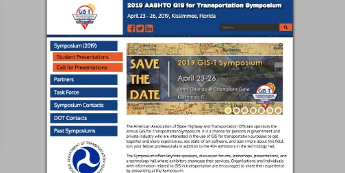 AASHTO GIS for Transportation Symposium