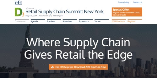 4th Annual D3 Retail Supply Chain Summit: New York