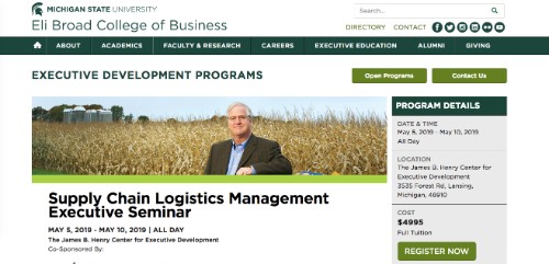  Supply Chain Logistics Management Executive Seminar