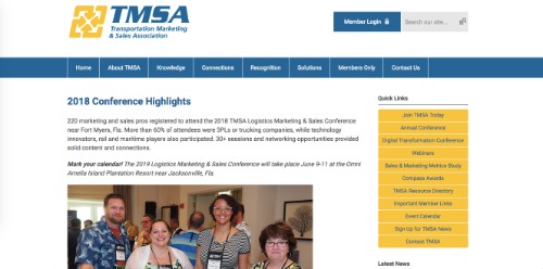 2019 TMSA Logistics and Marketing Sales Conference