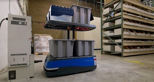 Types of AGVs - Chuck by 6 River Systems collaborative mobile robot